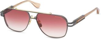 Dita Eyewear Kudru Geometric Frame Sunglasses with Gradient Tint