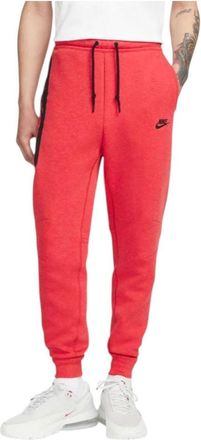 Nike Sportswear Tech Fleece Pants Light University Red Heather Black FB8002-672