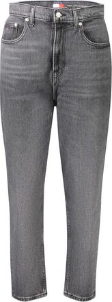 Tommy Hilfiger Womens Mom Jean Ultra High Rise - Grey Cotton - Size 26 (Waist)