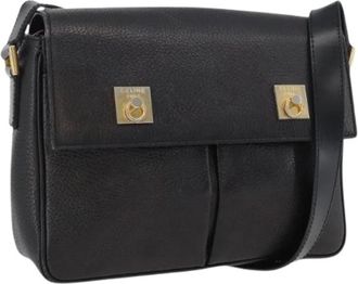 Celine Pre-owned Vintage Schoudertas - Dames - Vintage Schoudertas - Zwart - ONE Size - Leer - Vintage