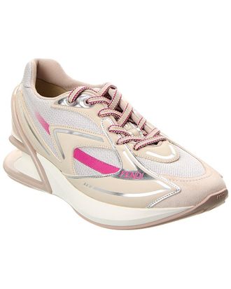 Fendi Fendi First 1 Tech Fabric & Leather Sneaker