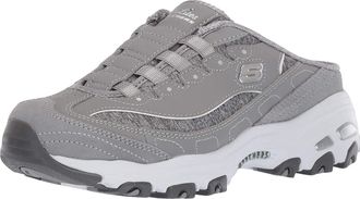 Skechers Sport Womens DLites Gray/White Slip-On Mule Sneaker 7.5 W US