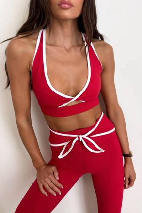 Beach Riot Twist Racerback Top In Peppermint Matte