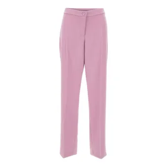 Elena Miro Straight Trousers - female - Elena Mir&ograve; - Straight Trousers - Purple - 2XL - Trousers