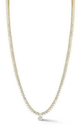 Glaze Jewelry Cubic Zirconia Tennis Necklace in Gold at Nordstrom Rack