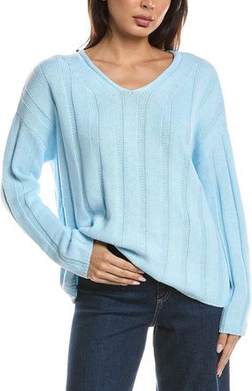 Fort&eacute; Cashmere Wide Rib Sweater