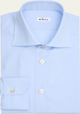 Kiton Mens Cotton Dress Shirt