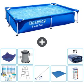 Bestway Piscina Bestway Steel Pro Rectangular - 221x150x43 Cm - 7-piezas S22224