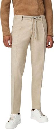 Lubiam Chinos - Heren - Chinos - Beige - M - Katoen - Broeken