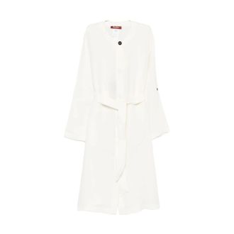 Max Mara Midi Dresses, female, Beige, Size: M Lembo Belted Dress