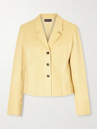 Stouls Giacca In Pelle Giorgio - Giallo