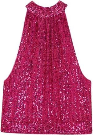 Patrizia Pepe Mouwloze Top - Dames - Tops - Roze - Maat: XS Poliester