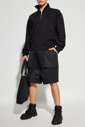 Dsquared2 Sweatshirt With Stand-up Collar, Mens, Black