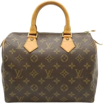 Louis Vuitton Pre-owned Speedy 25 Monogram Handtas - Dames - Vintage Handtas - Bruin - ONE Size - Vintage