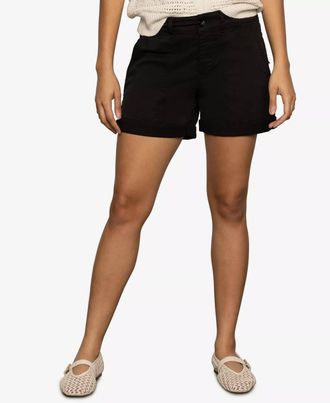 Sanctuary Womens Mid Rise Cruiser Shorts In Black