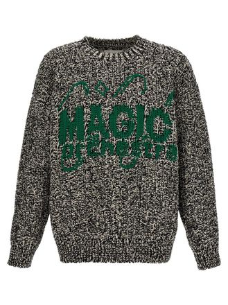 Jil Sander Multicolor Jacquard Logo Sweater