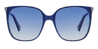 Polaroid Blue Gradient Browline Ladies Sunglasses PLD 6218/S 0PJP/Z7 56