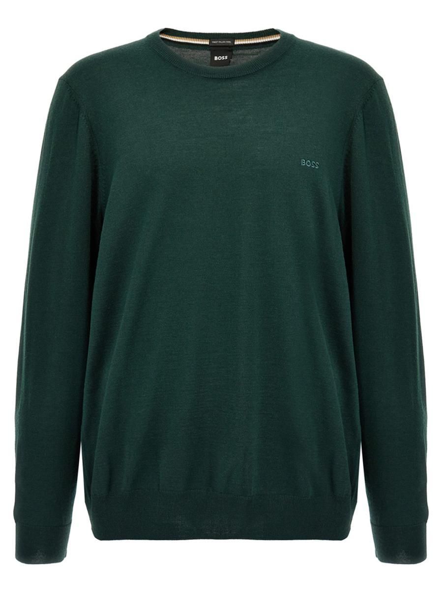 Hugo boss jumper green best sale