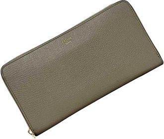 Celine Gray Leather Long Wallet (Bi-Fold) (Pre-Owned)