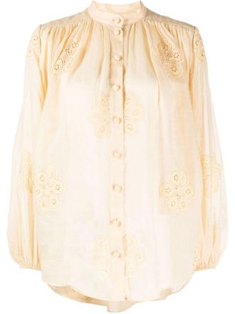 Zimmermann Blusa a fiori - Giallo