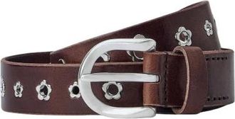 Our Legacy 3-5 cm Bloemenriem - Dames - Accessoires - Bruin - Maat: 70 CM Leer