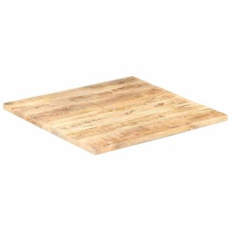 Berkfield Home Table Top Solid Mango Wood 25-27 mm 80x80 cm in Brown