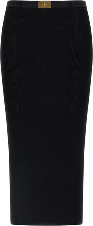 Elisabetta Franchi Viscose Midi Womens Skirt