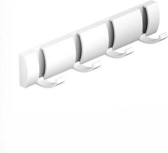 OEM Perchero De Pared, Puerta Flotante, Perchas De Aluminio Que Ahorran Espacio, Ba&ntilde;o, Sombreros, Toallas, Negro Plateado, 3 Ganchos