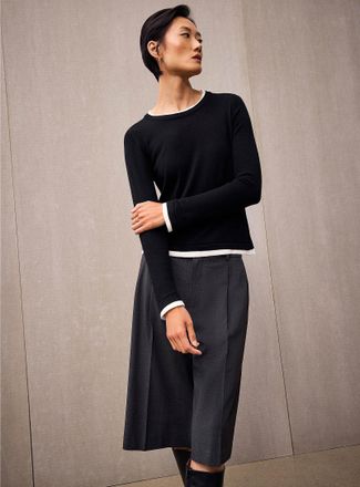 Contemporaine Womens Overlaid effect two-tone sweater
