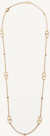 Valentino Garavani Collana VLogo Signature In Metallo Uomo ORO UNI