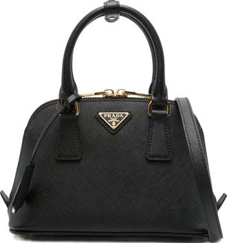 Prada Saffiano-leather Zip Tote Bag
