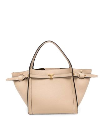 Tod's T Timeless Small Leather Tote Bag