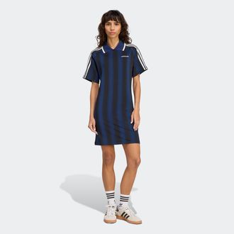 adidas Shirtkleid ADIDAS ORIGINALS INSPIRED GRAPHIC, Damen, Gr. XXL, N-Gr, night indigo, Obermaterial: 86% Polyester, 14% Elasthan, Kleider Shirtkleid, sport