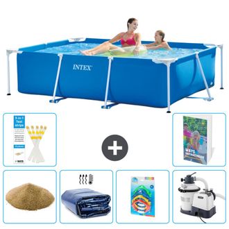 Intex Piscina Con Estructura Rectangular - 220x150x60 Cm - 7-piezas S36