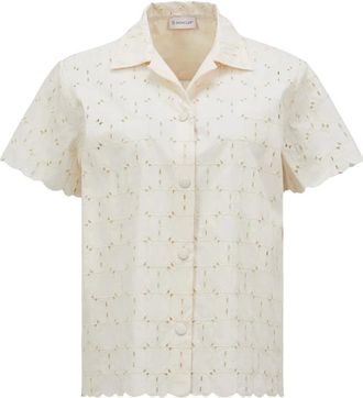 Moncler Overhemden, Dames, Beige, M, Stijlvolle Shirt voor Mannen en Vrouwen