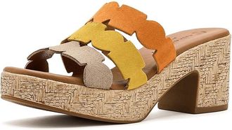 Eric Michael Minka Womens Dress Sandals Orange : EU 40 (US Womens 9.5-10) M (B), Leather