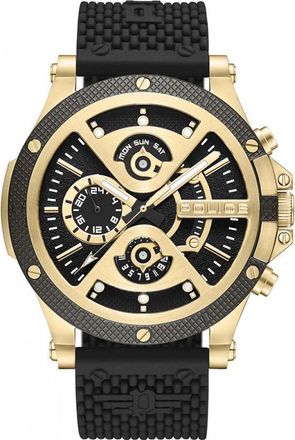 Police PEWJQ2110501 Mens Surigao Watch - Gold - One Size