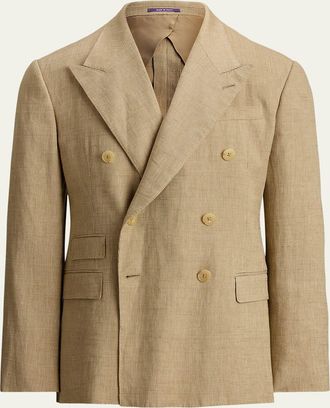 Ralph Lauren Purple Label Mens Linen, Cotton and Silk Birdseye Sport Coat