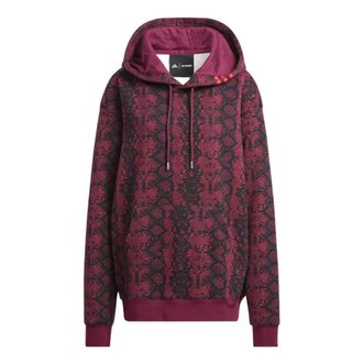 adidas originals x IVY PARK Crossover Casual Printing Hooded Long Sleeves Red HI1975
