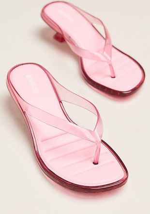 Melissa Jelly Flip-Flop Kitten Heels