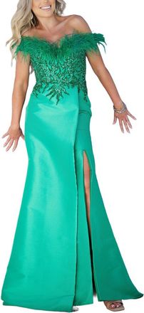Terani Couture Solid Maxi Dress