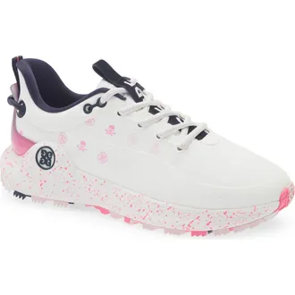 G/Fore MG4+ O2 Gradient Skulls & Tees Golf Shoe in Snow /Multi at Nordstrom, Size 6.5