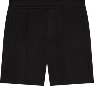 Emporio Armani Cotton-Blend Jersey Shorts - Heren - Korte Broeken - Zwart - 2XL - Katoen - Korte Broeken