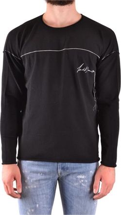 Isabel Benenato Stijlvolle Sweaters voor Mannen en Vrouwen - Heren - Ronde hals truien - Zwart - L - Truien & Vesten