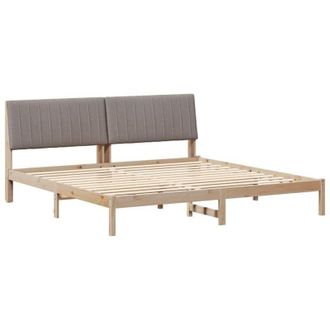 vidaXL Estructura De Cama Marr&oacute;n 200 X 200 Cm Madera De Pino Macizo Vidaxl