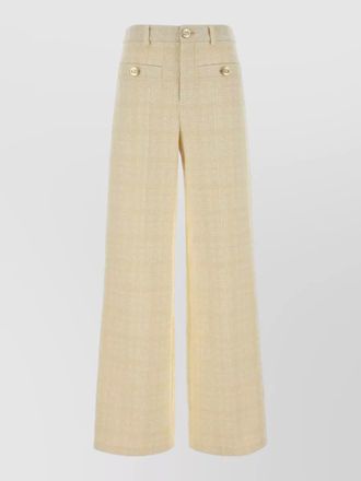 Gucci checked tweed wide-leg trousers