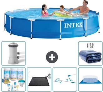 Intex Piscina Con Estructura Redonda - 366x76 Cm - 7-piezas S20438