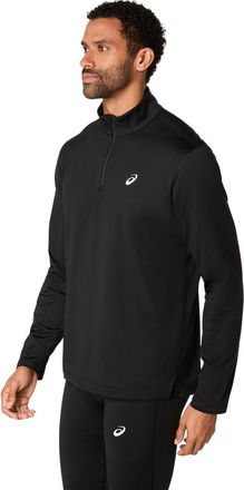 Asics Laufshirt ASICS CORE LS 1/2 ZIP WINTER TOP, Herren, Gr. XXL, schwarz (performance schwarz), Obermaterial: 94% Polyester, 6% Elasthan, Shirts Laufshirt