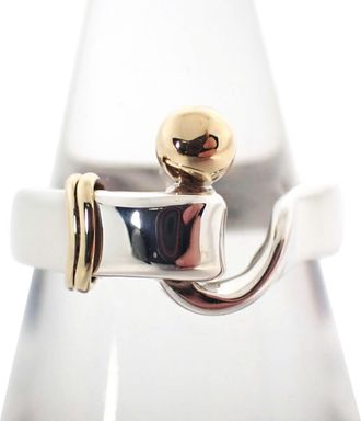 Tiffany & Co. Yellow Gold (18K) Sterling Silver 925 Band Ring (Pre-Owned)