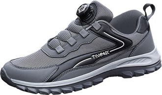 Generic Hiking Shoes Mens, Mens Hiking Shoes Winter Warm Snow Boots Waterproof Outdoor Footwear with Slip Resistant Comfortable Design Grey